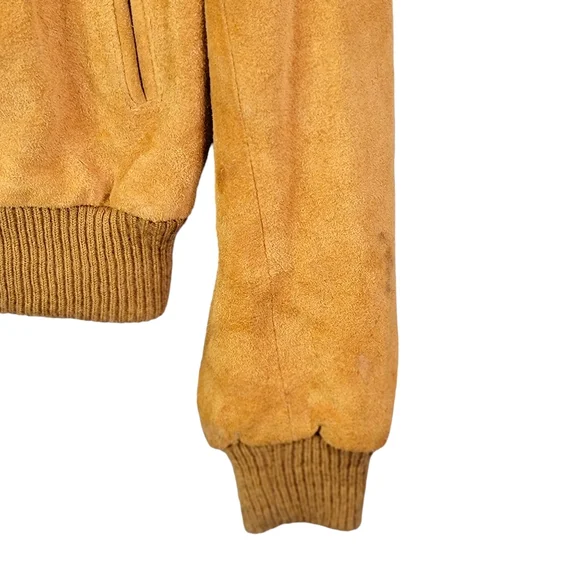 Berman's Vintage Suede Feel Leather Racer Biker Bomber Style Jacket Men’s 42 - Picture 9 of 15